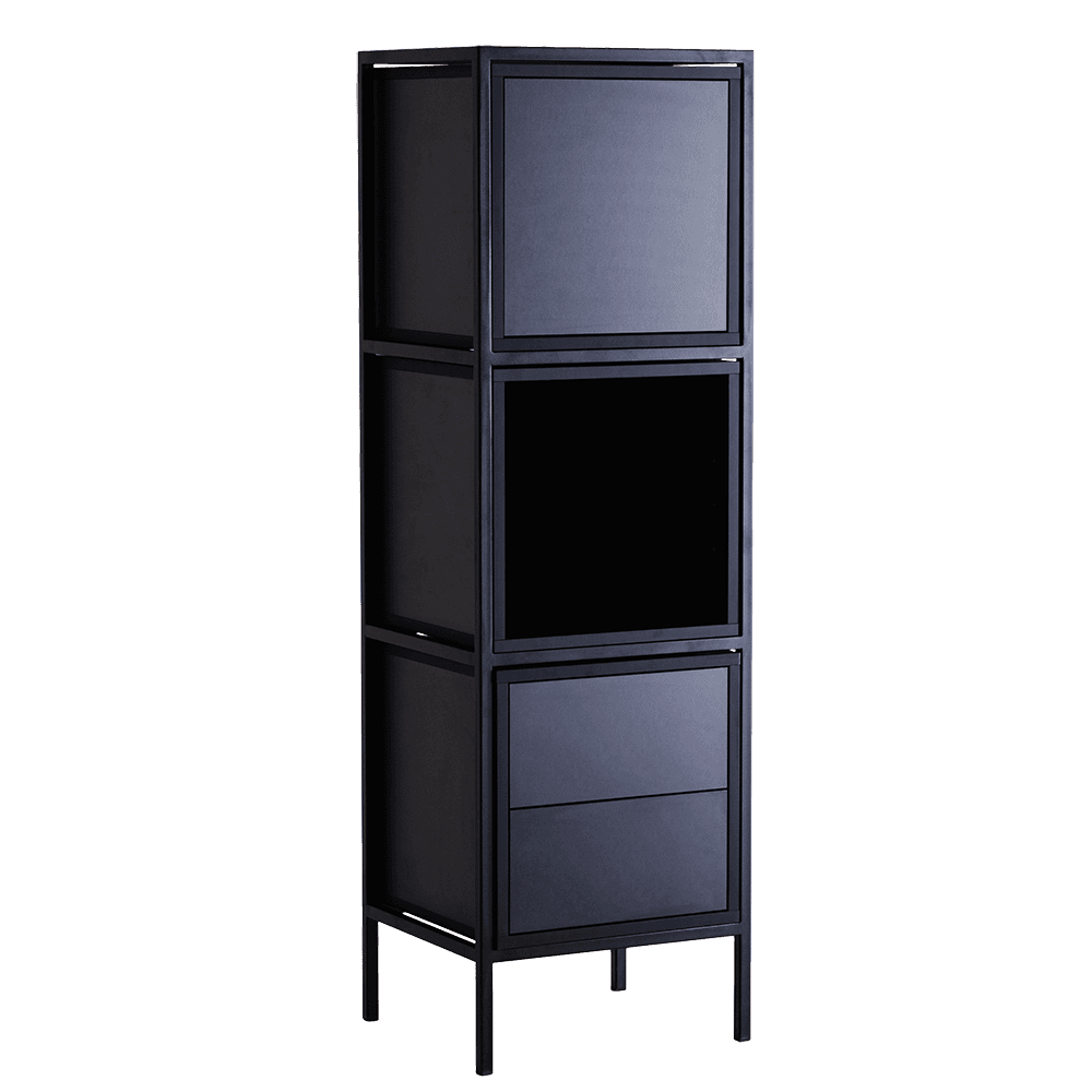 Rack SKAP Schwarz - 1 Regalboden 3 Mix