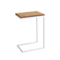 LUPE 30 Side Table, Oak Veneer, White
