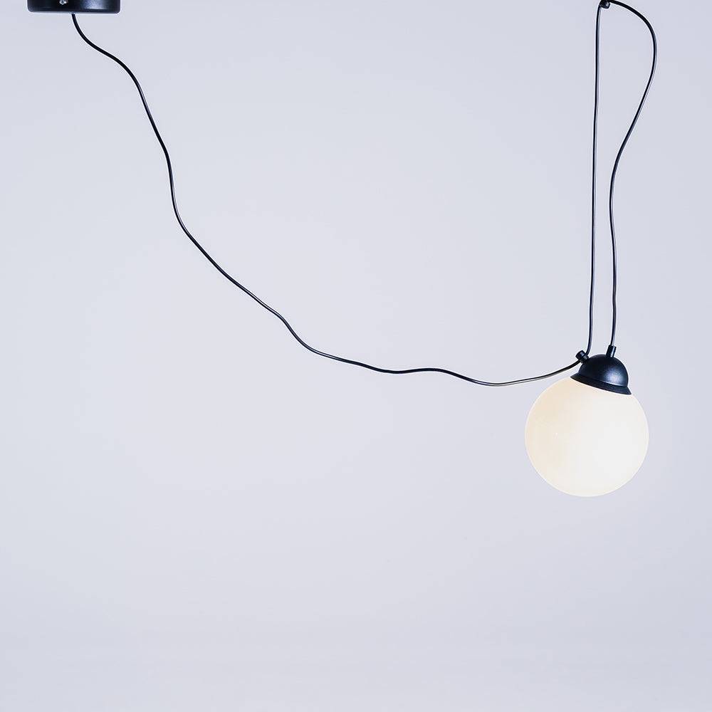 Hängeleuchte POPO GLASS M 1 - schwarz
