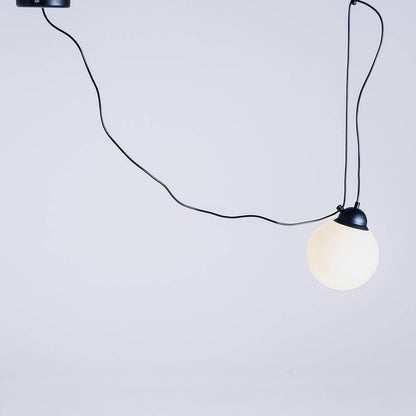 Hängeleuchte POPO GLASS M 1 - schwarz
