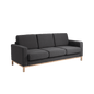 3-Seater Sofa SCANDIC, Carbon, Natural