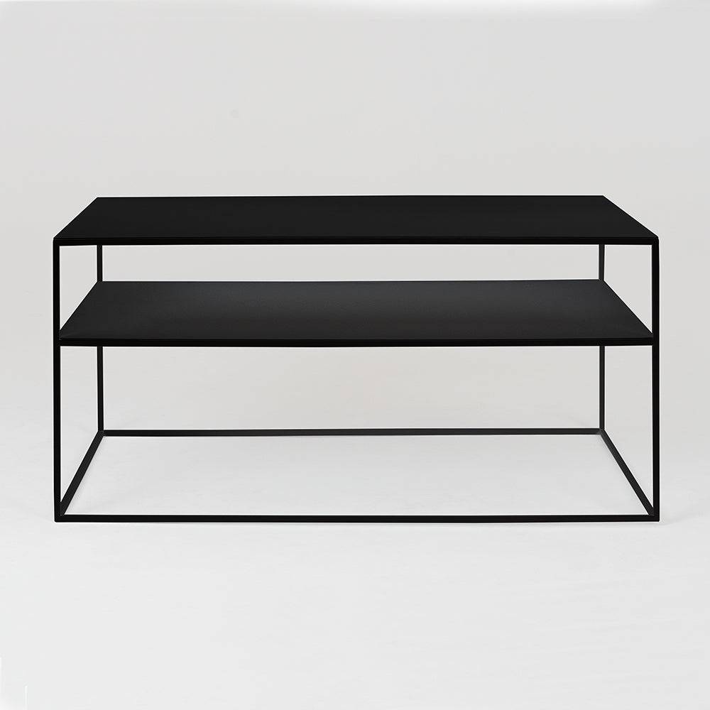 Tavolino TENSIO 2 FLOOR METAL 100x60, nero