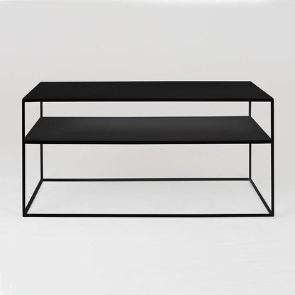 Tavolino TENSIO 2 FLOOR METAL 100x60, nero