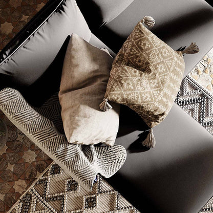 Ecksofa POSH L - Stahl, Schwarz