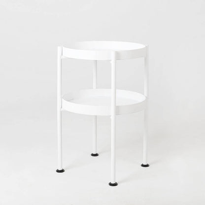 Tavolino laterale HANNA METAL 40-2F - bianco