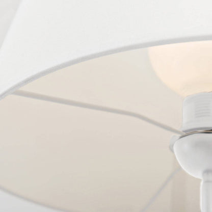Lampada da Terra SHADE - paralume bianco, base bianca