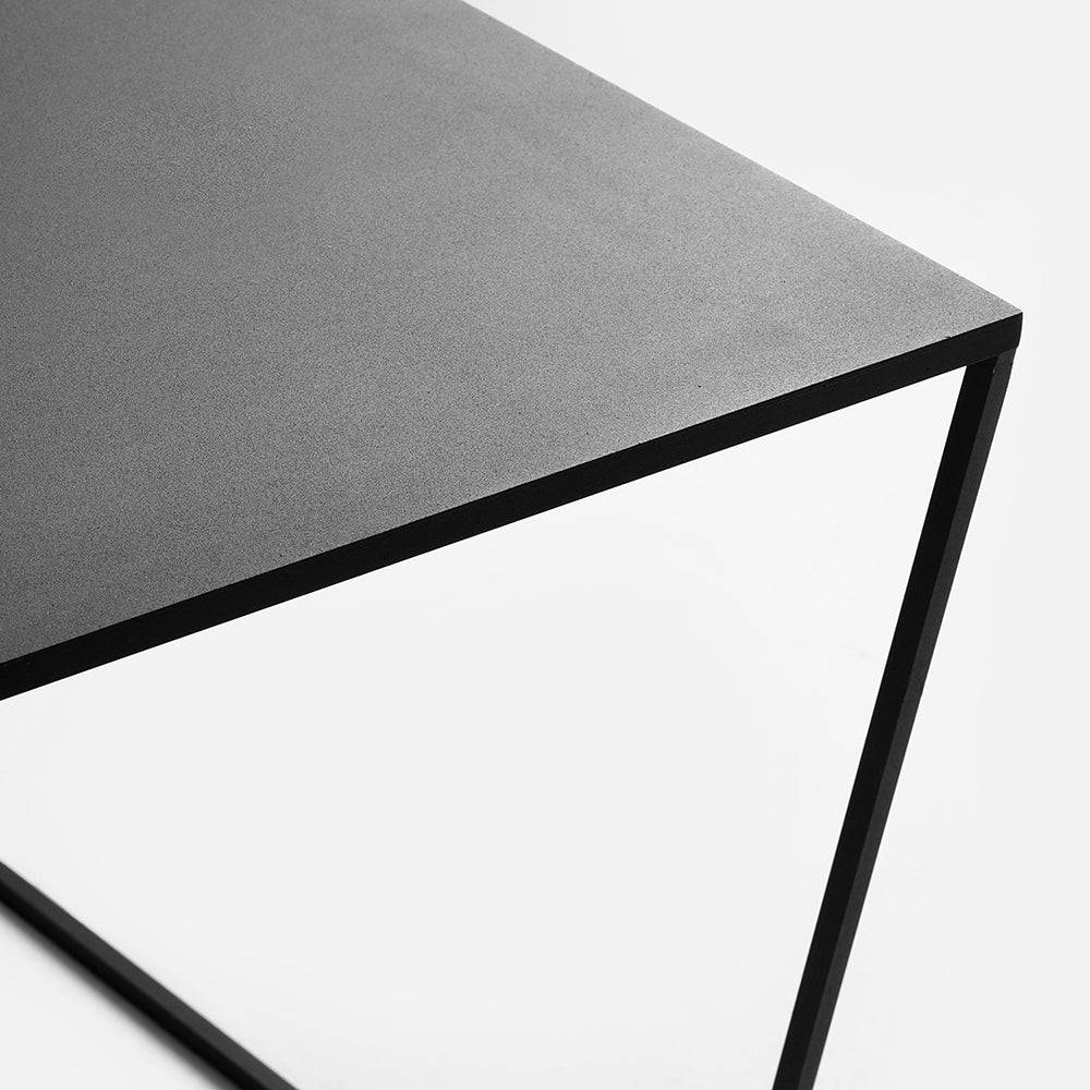 Beistelltisch ZAK aus Metall 100, schwarz