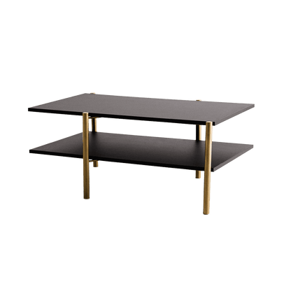Tavolino RAVE BASIC 100x60 - nero, oro