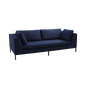 AMBIENT Inkjet Black 3-Seater Sofa