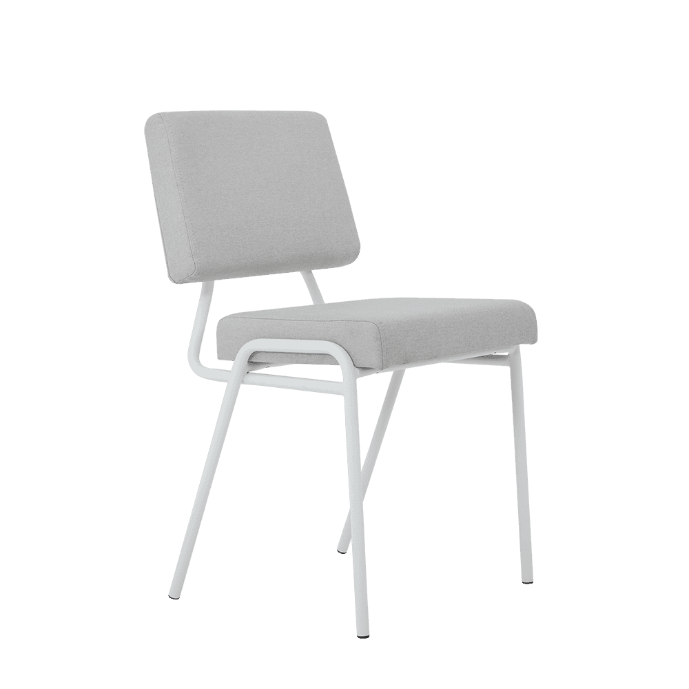 Sedia SIMPLE - platino, bianco
