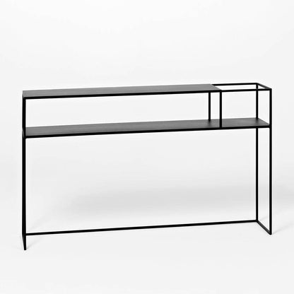 Tavolo Console Senso Flower Metal 120x25 Nero