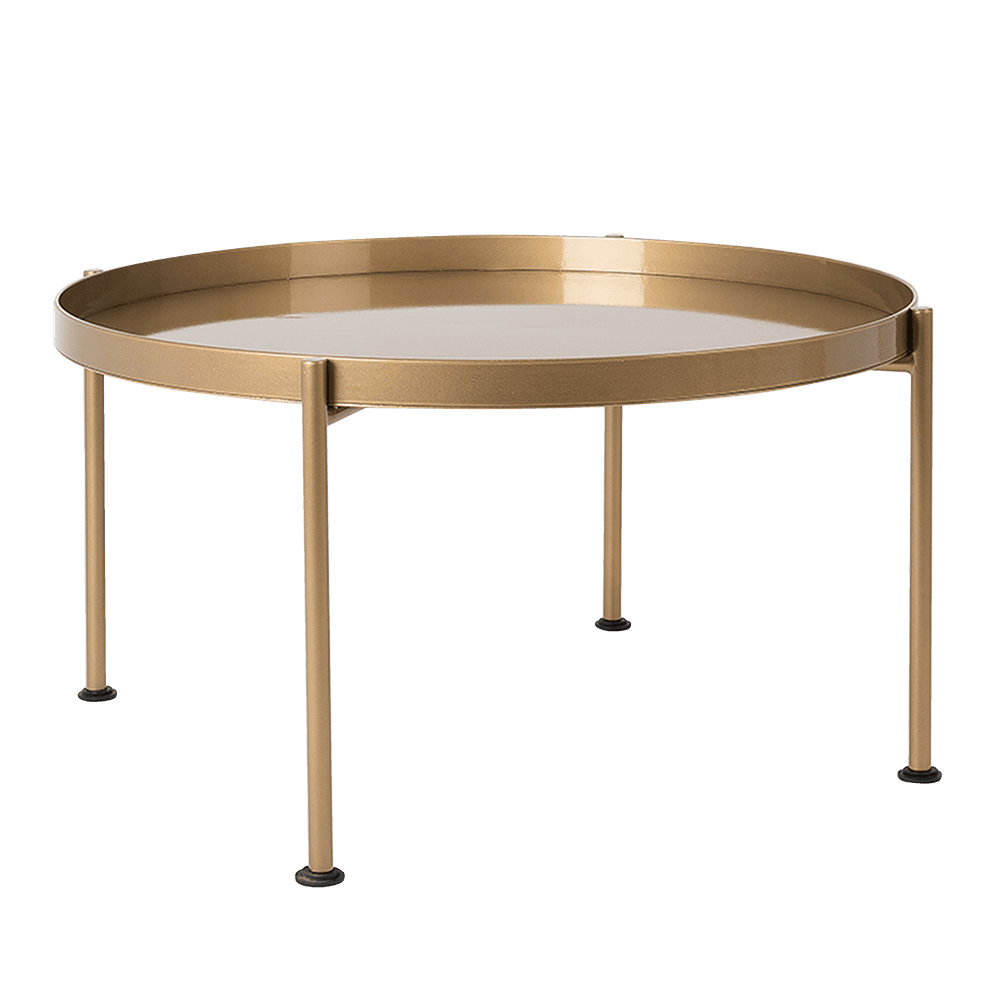 Couchtisch HANNA METAL 80 - Gold