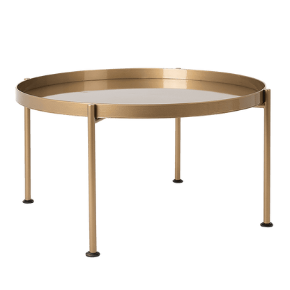 Couchtisch HANNA METAL 80 - Gold