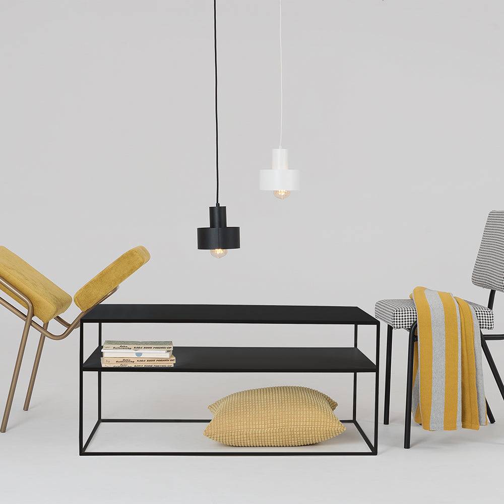 Tavolino TENSIO 2 FLOOR METAL 100x60, nero