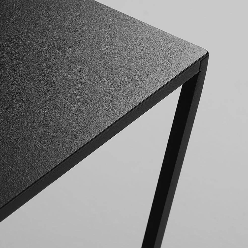 Tavolino ZAK in metallo 50, nero