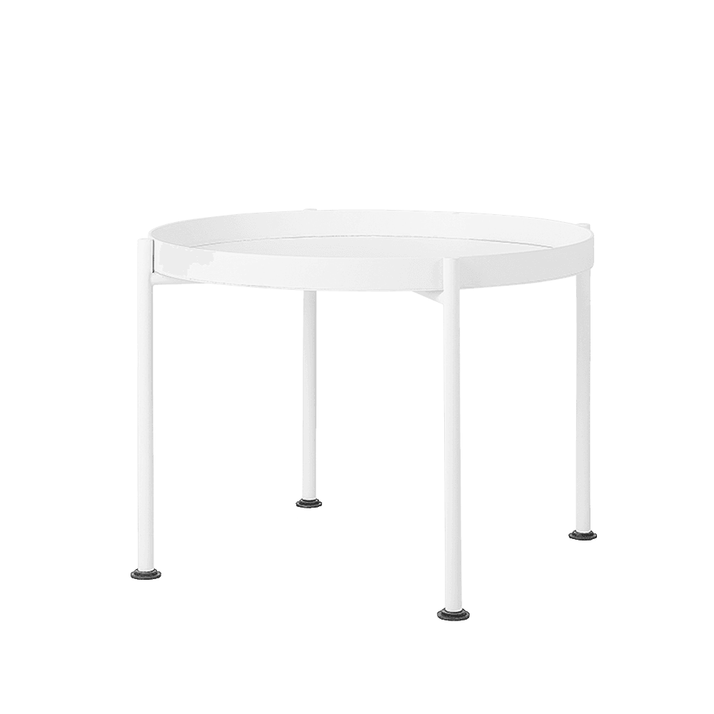 Tavolino da Caffè HANNA METAL 60 - Bianco