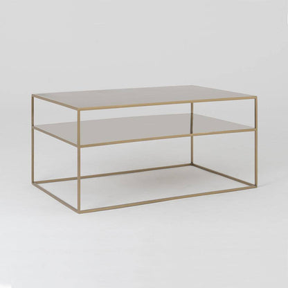 Tavolino TENSIO 2 FLOOR METAL 100x60, oro