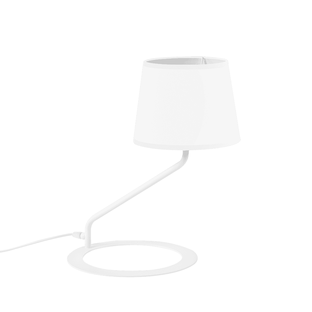 Tischleuchte SHADE – Schirm Weiß Fuß Weiß