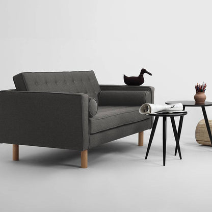 Divano 2 Posti TOPIC WOOD, Steel, Naturale