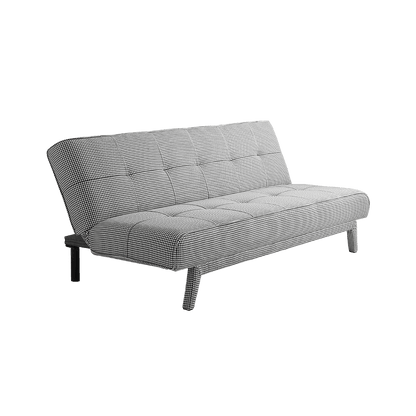 Divano letto 2 posti MODES Dark Pepita, nero