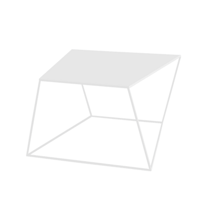 Tavolino ZAK METAL 80 bianco