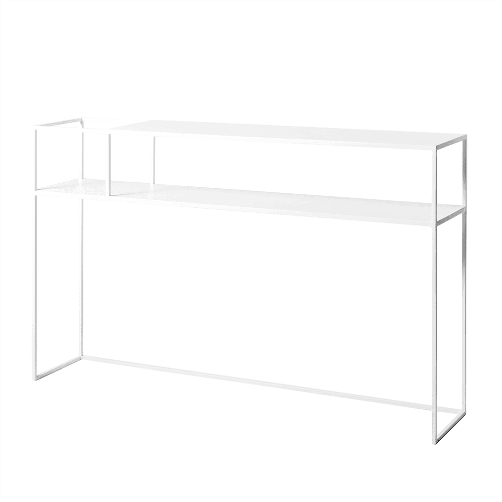 Consolle SENSO FLOWER METAL 120x25, bianco