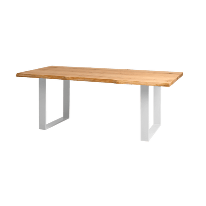 Esstisch FELD 180x90 Massivholz Eiche Weiß