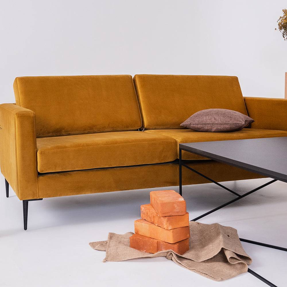 Divano 2 Posti VERGAN - Frutto della Passione, Nero