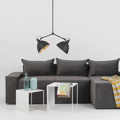 Lampada Coben Two Head nero