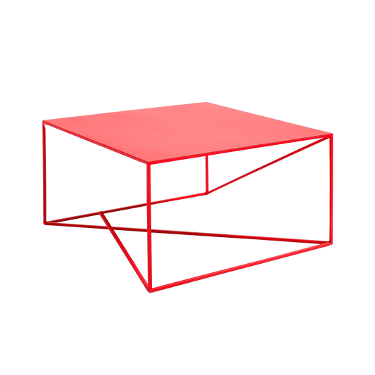 Tavolino MEMO METAL 80x80 Rosso