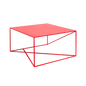MEMO METAL Coffee Table 80x80 Red