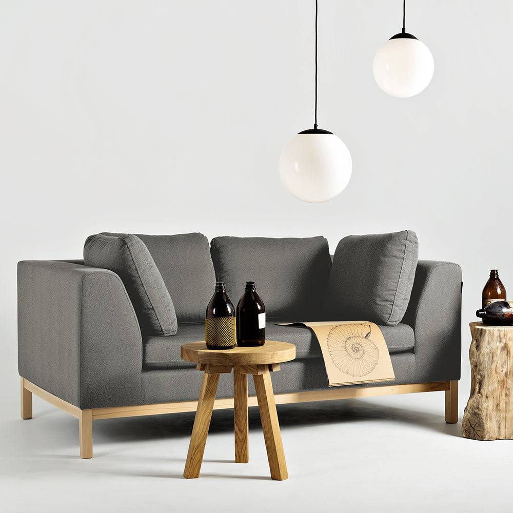 Divano 2 posti AMBIENT WOOD - kwarc, naturale