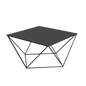 DARYL METAL 80 Coffee Table, Black