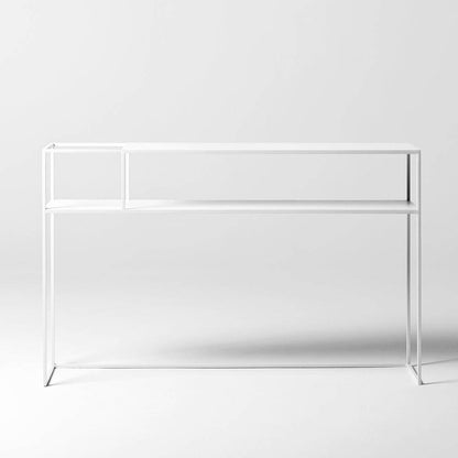 Consolle SENSO FLOWER METAL 120x25, bianco