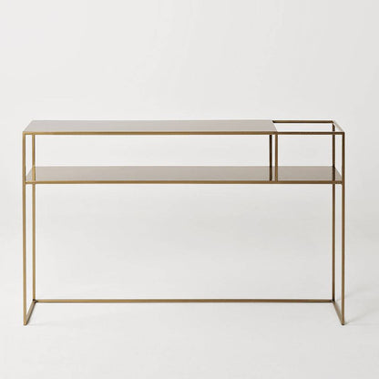 Tavolo Console Senso Flower Metal 120x25 Oro