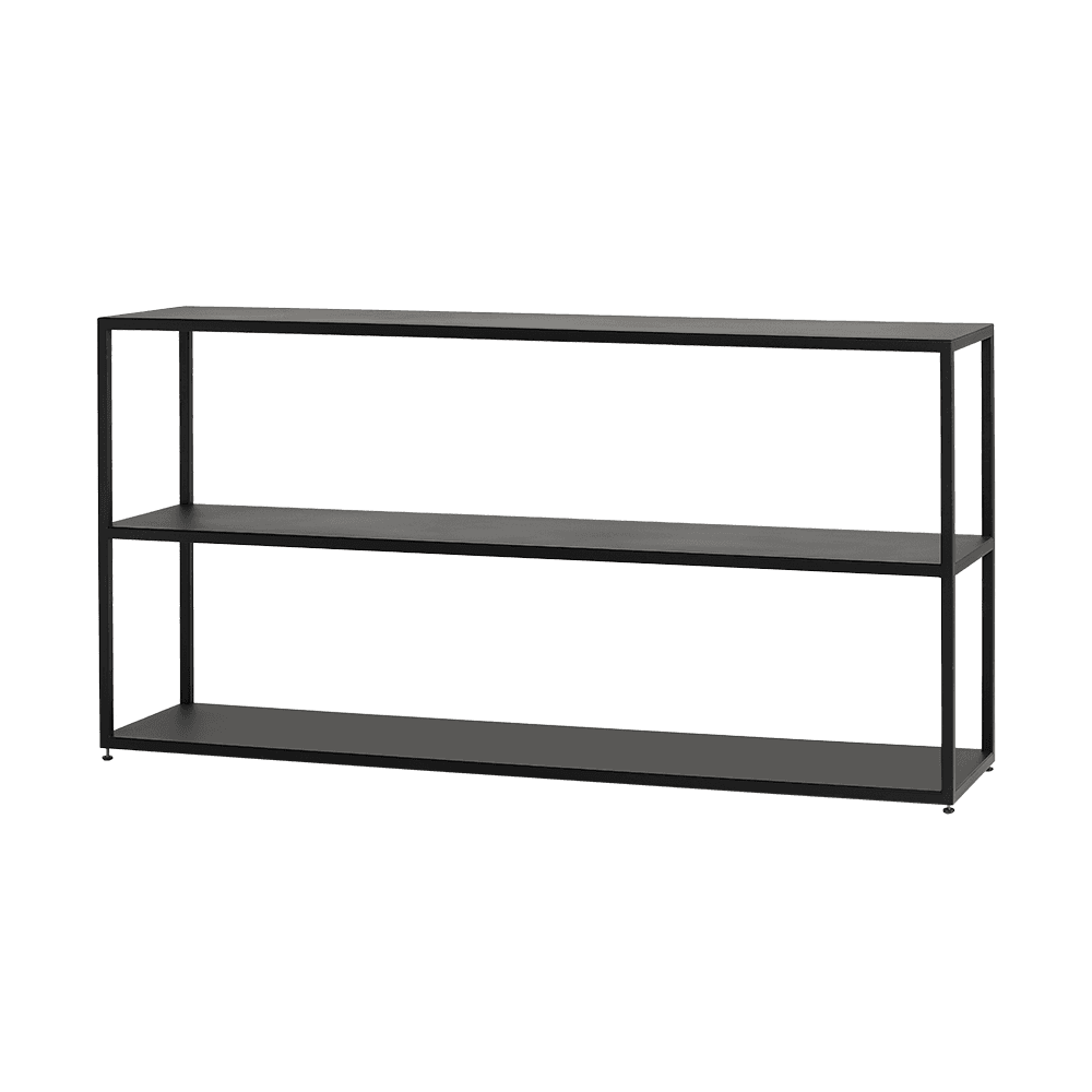 Libreria HYLLER METAL 150x75 - Nero