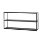 HYLLER METAL Bookcase 150x75 - Black