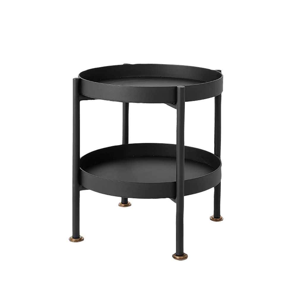 Couchtisch HANNA METAL, doppelt – schwarz