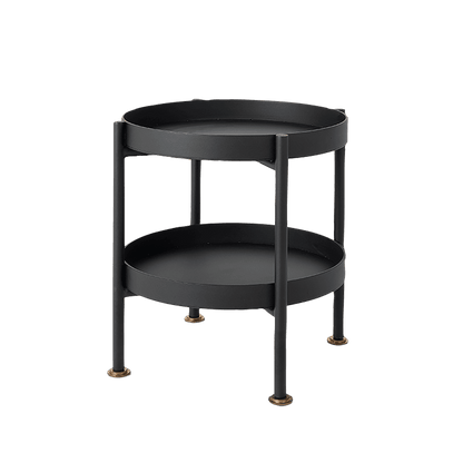 Couchtisch HANNA METAL, doppelt – schwarz