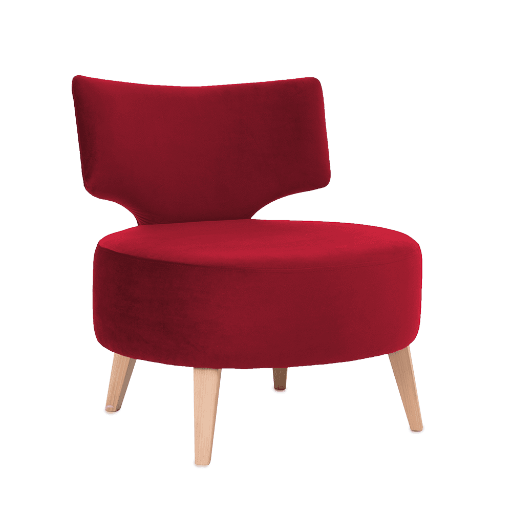 Poltrona FLIPPIN - cranberry naturale