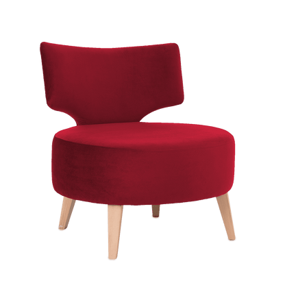 Poltrona FLIPPIN - cranberry naturale