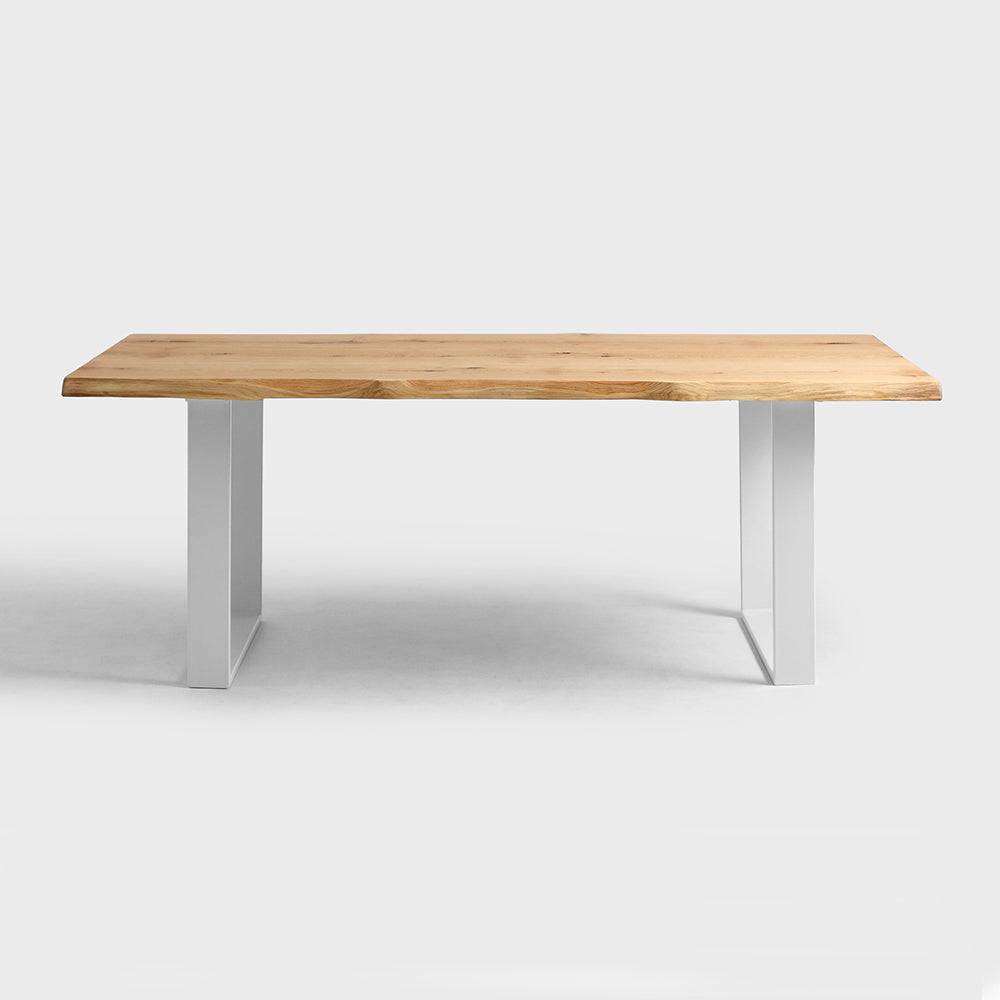Esstisch FELD 180x90 Massivholz Eiche Weiß