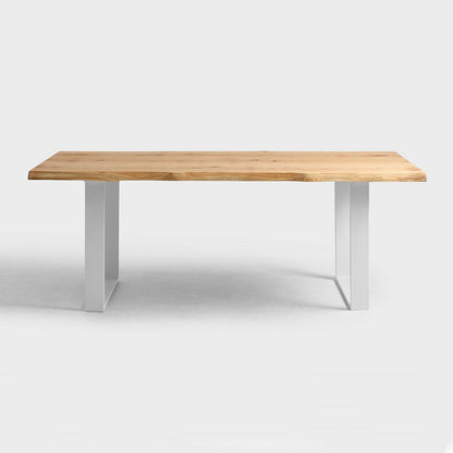 Esstisch FELD 180x90 Massivholz Eiche Weiß