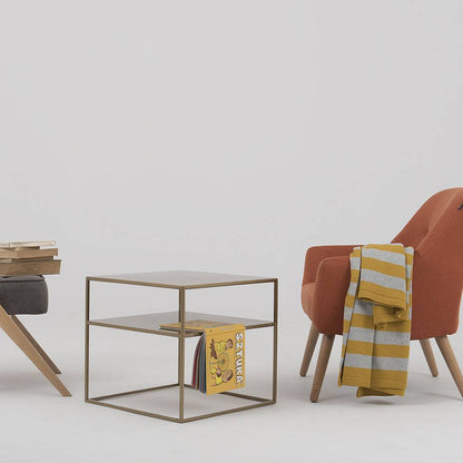 Tavolino Tensio 2 Floor Metal - oro