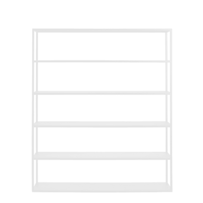Libreria HYLLER METAL 150x180, bianco