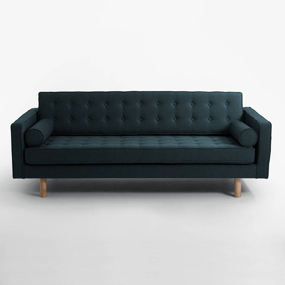 Divano Letto 3 Posti TOPIC WOOD, Deep Sea, Naturale