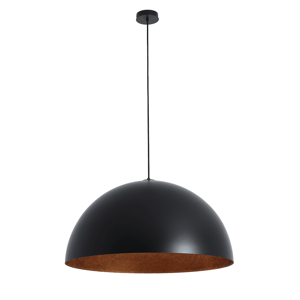 Deckenleuchte LORD 70 – Kupfer und Schwarz