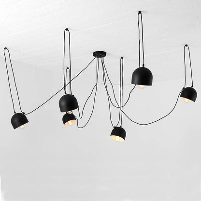 Lampadario POPO 6 - Nero