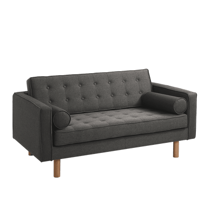 Schlafsofa 2-Sitzer TOPIC WOOD, Stahl, Natur