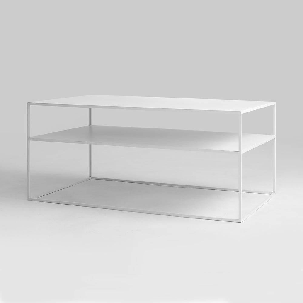 Couchtisch TENSIO 2 FLOOR METAL 100x60, weiß